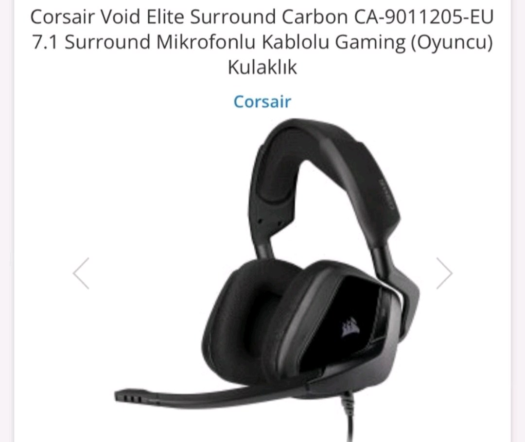 corsair void elite surround carbon ca 9011205 eu 7.1 gaming